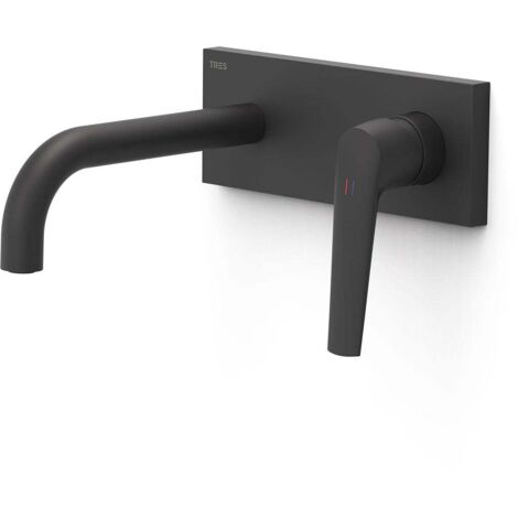 Façade mitigeur lavabo Noir mat - TRES 28130023NM