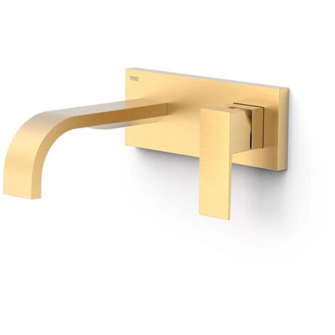 Façade mitigeur lavabo Or Mat 24K - TRES 00630031OM