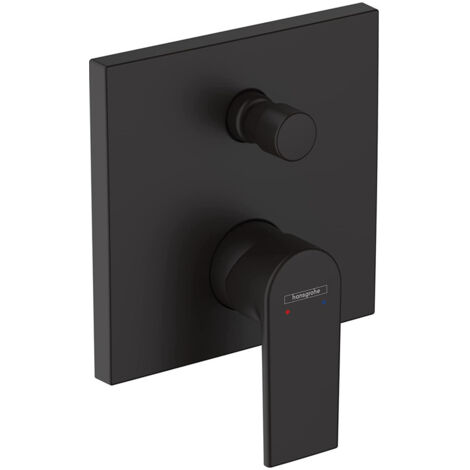 Hansgrohe – Mitigeur de baignoire encastré noir mat – Corps d’encastrement – Cartouche céramique – Débit 29 l/min – 71468670