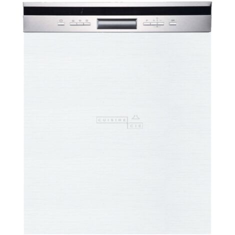 Façade pour lave-vaisselle semi intégrable Bellissi Blanc L 60 cm