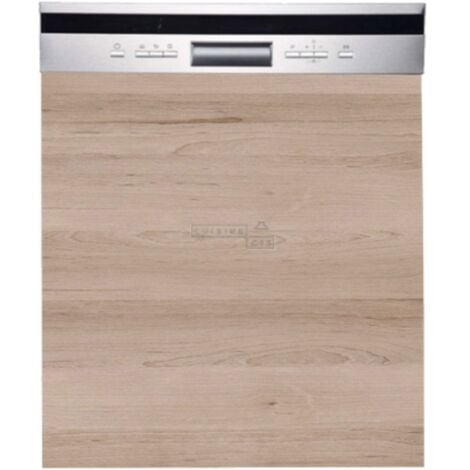 Lave-vaisselle semi-encastrable Whirlpool: couleur inox, standard