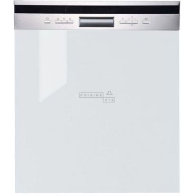 Cuisineandcie - Façade pour lave-vaisselle semi-intégrable Eco Blanc Brillant l 60 cm