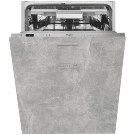 Façade pour lave-vaisselle tout intégrable Bellissi Beton Naturel L 45 cm -  Porte avec poignée apparente  Grey