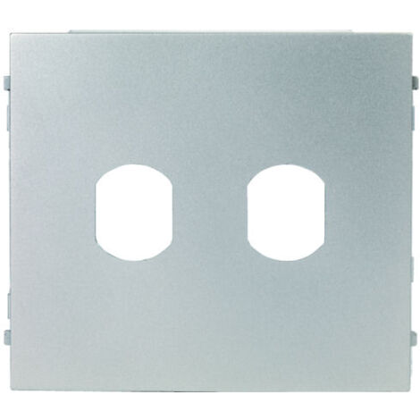 Façade préperçée en zamak 2 trous pour gt GFBP4 AIPHONE 120350