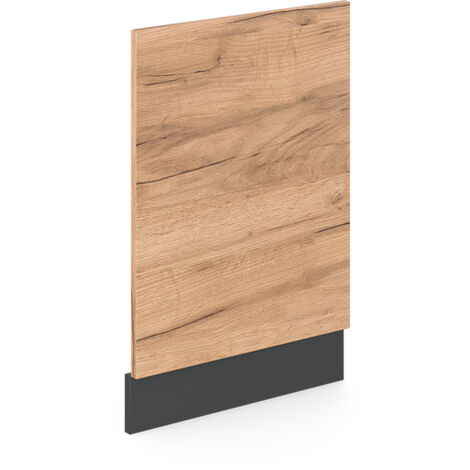 Vicco – Façade R-Line 45 cm – Chêne de force doré – Installation encastrée – Panneau de particules 16 mm – Revêtement mélamine