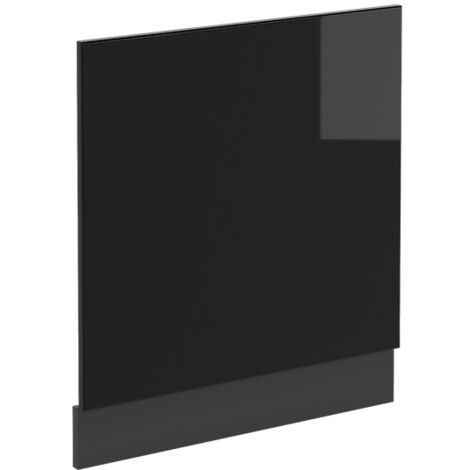 Façade R-Line, Noir Haute brillance, 60 cm sans plan de travail, Vicco