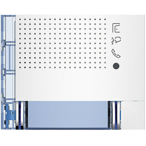 Façade Sfera New pour module électronique audio 2 appels/2 rangées Allwhite BTICINO 351142