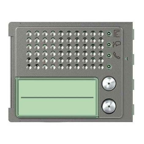 Façade Sfera Robur pour module électronique audio 2 appels BTICINO 351125