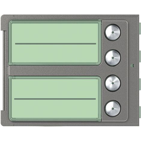 Façade Sfera Robur pour module électronique audio 4 appels BTICINO 352045