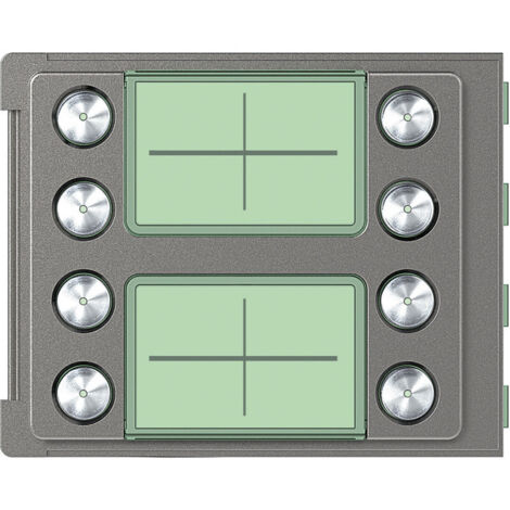 Façade Sfera Robur pour module électronique audio 8 appels/2 rangées BTICINO 352185