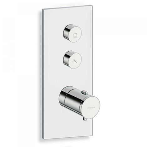 Façade Thermo Twist thermostatique 2 sorties Chromé - CRISTINA ONDYNA XT62251