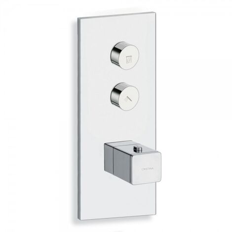 Façade Thermo Twist thermostatique 2 sorties Chromé Quadri - CRISTINA ONDYNA XQ61251