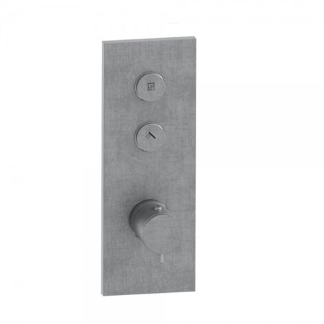Façade Thermo Twist thermostatique 2 sorties Inox - CRISTINA ONDYNA XX61228