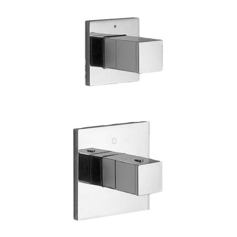 Facade Thermostaique Quadri Plaque Laiton 2 Sorties - CRISTINA ONDYNA XQ77551