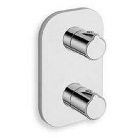 Facade thermostatique douche encastré NEW DAY Chromé (2 sorties) - Cristina Ondyna XE85251