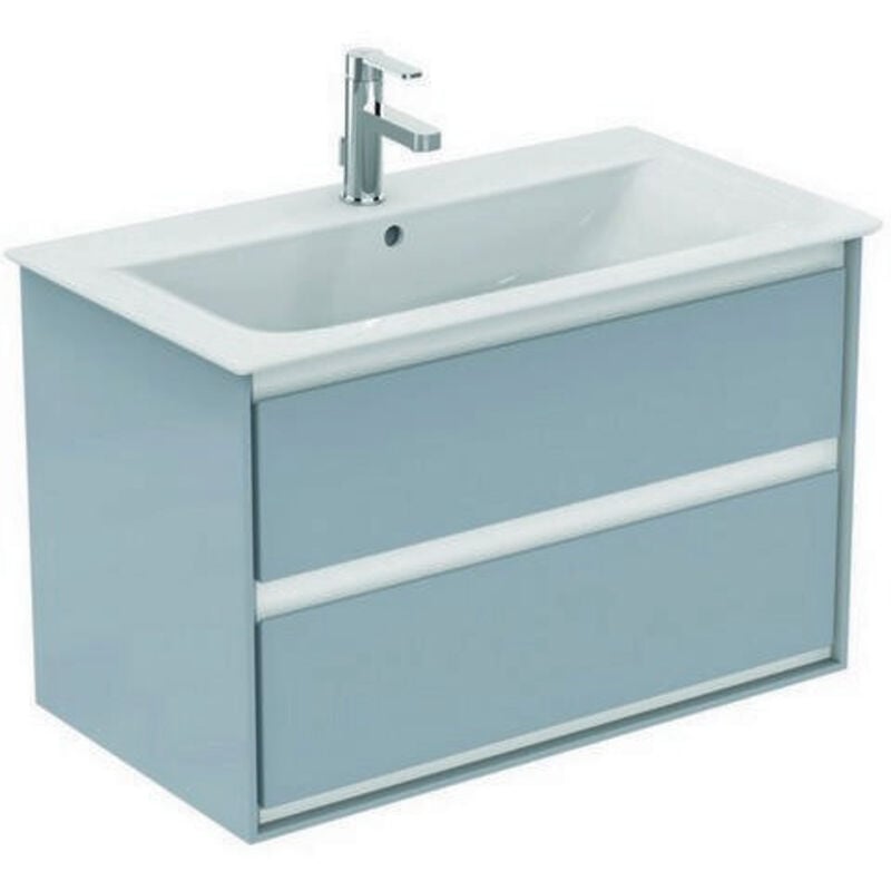 Ideal Standard - Façade tiroir supérieur connect air chêne et blanc mat pour wtu 800mm