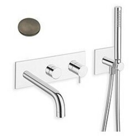 FACADE TRIVERDE BAIN DOUCHE MURAL 2 SORTIES METAL BROSSE EX TV108 - CRISTINA ONDYNA TV10277