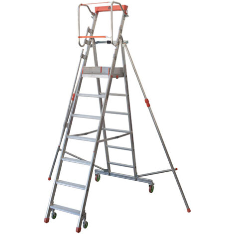 Facal Casta Podesttreppe Aluminium S600 8 Stufen