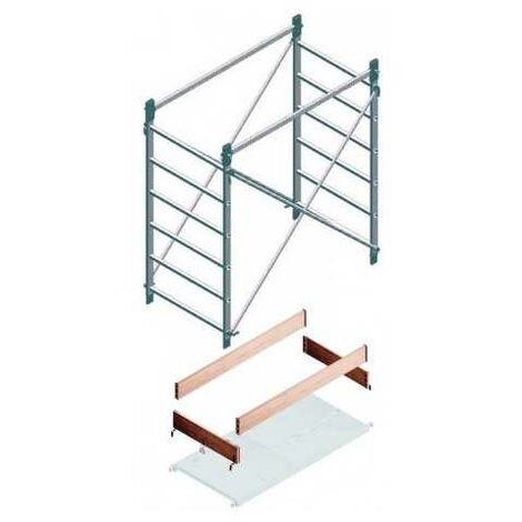 Facal – Rallonges pour échafaudages – Colonne montante en aluminium 75x160 cm – Hauteur 160 cm – Charge maximale élevée – Assemblage rapide