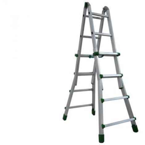 ECHELLE DIRECT Scala in Alluminio Telescopica Facal Eurobriko-16 Piccola Bk/1 3+3Gr Mt. 2,88