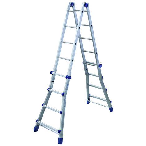 Facal SCALA TELESCOPICA IN ALLUMINIO BRIKOBLU Gradini NÂ°6+6 H max cm. 570