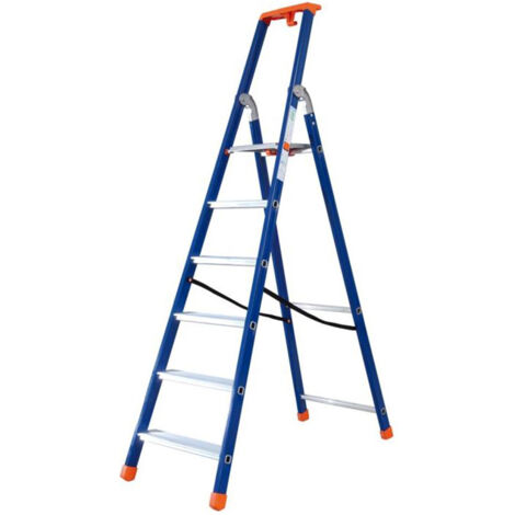 Facal Stufenstehleiter QUADRA Picta S300 Epoxid-Lack 5 Stufen