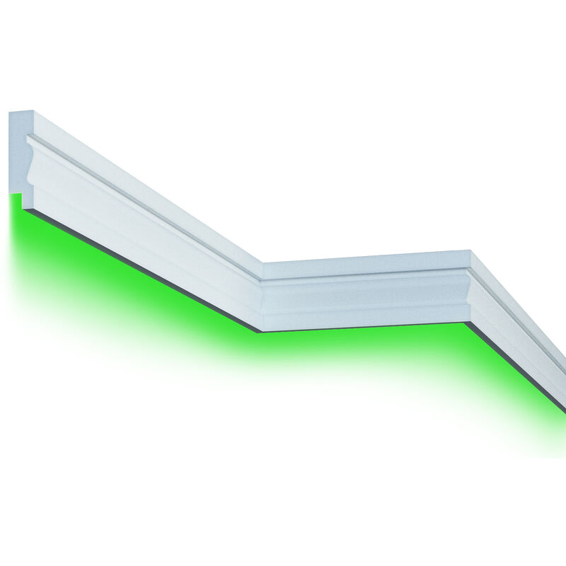 Facciata led Stucco eps pu resistente alle intemperie 35x125mm MC304: 10 metri / 5 strisce