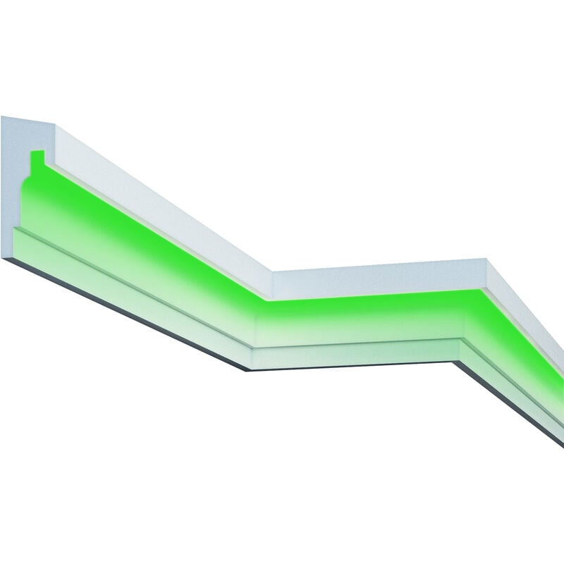 Facciata led Stucco eps pu resistente alle intemperie 75x180mm MC307: 2 metri / 1 modanatura