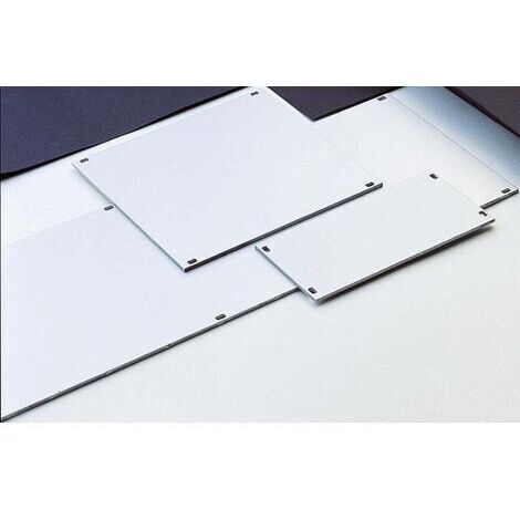 Face avant Fischer Elektronik 10064981 aluminium argent (mat, anodisé) (l x H) 20 mm x 128.4 mm S19711