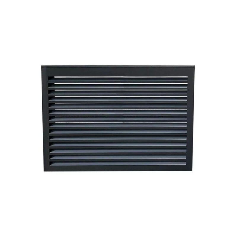 Face dos pour cache en aluminium anthracite taille s - 23AS7016-DOS - Decoclim