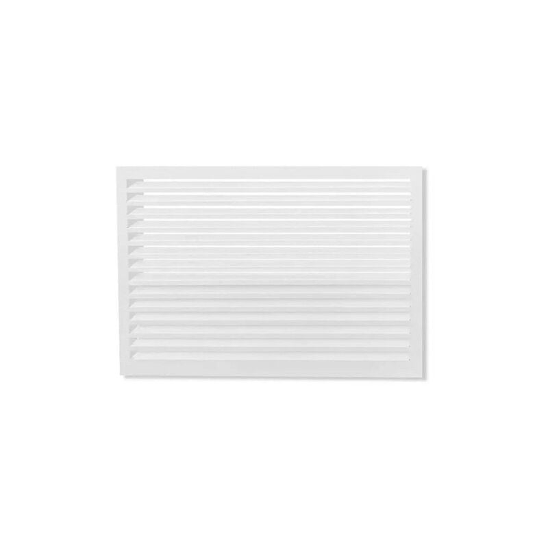 Face dos pour cache en aluminium blanc taille l - 23AL9010-DOS - Decoclim