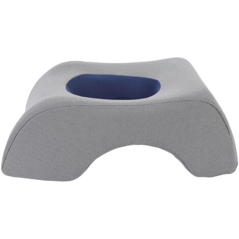 Face Down Pillow Soft Ergonomic Hollow Headrest Face Cushion for Salon Massage Beauty Bed Gray Blue