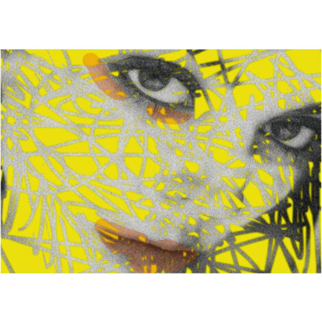 Face, photo murale, 360x255 cm, 4 parts