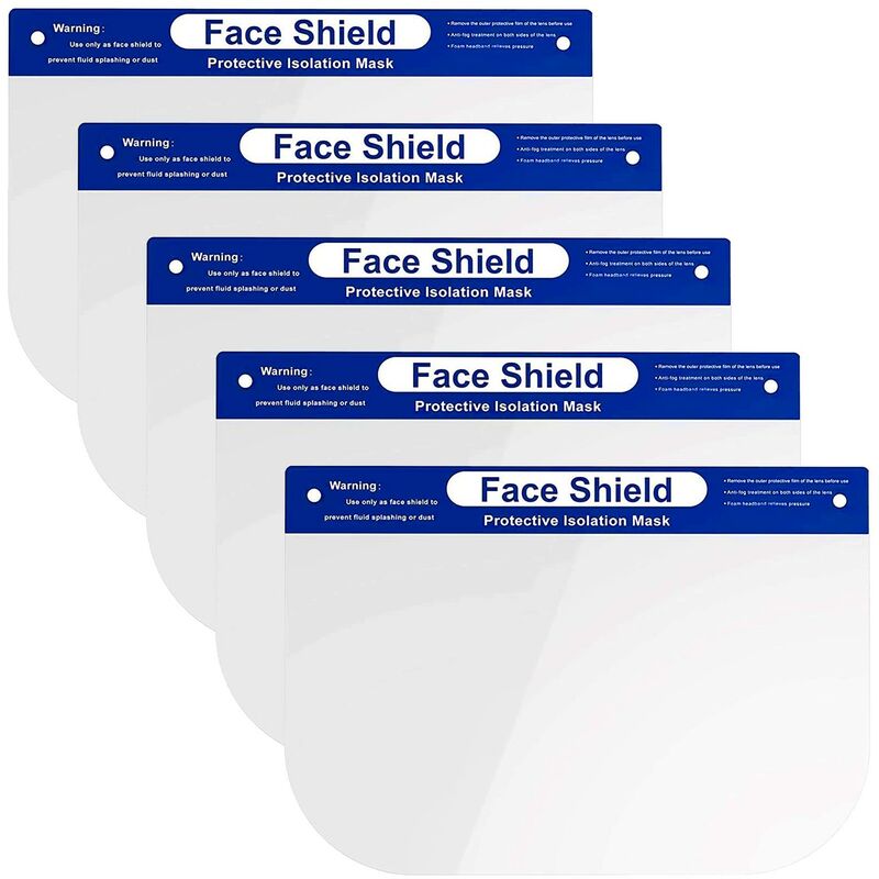 5x Face Shield - Isolation Mask - 5
