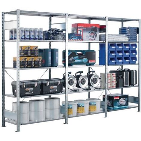 Fachbodenregal Komplettregale MULTIplus150 Traglast: 150kg, 2000x750x600mm (Grundregal)
