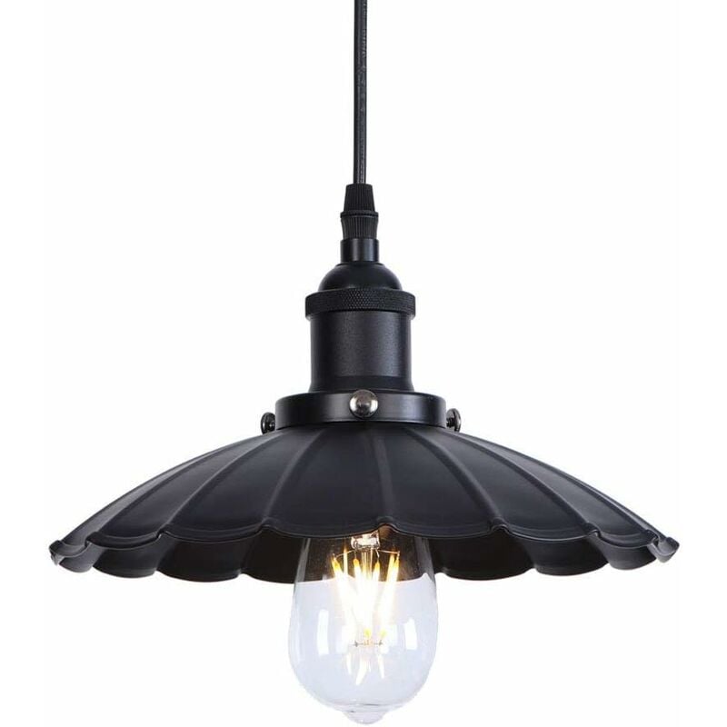 

Fácil Instalación Lámparas de ColgarNegra Colgante Industrial Hierro Forjado Vintage Lámpara de Techo Loft Retro Lámpara Colgante Lámpara Creativa