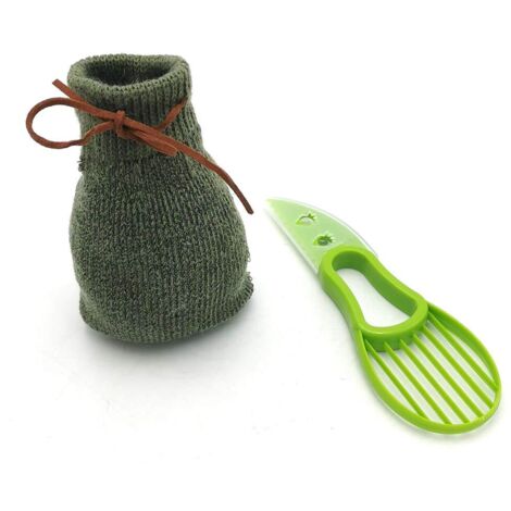 FACILITYS - Cortador/rebanador de aguacate con bolsa de calcetín