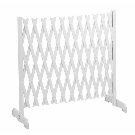 FACILITYS - Erweiterbare Schutzbarriere aus weißem Kunststoff