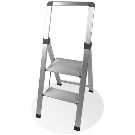 FACILITYS - Extraschlanker 2-stufiger Tritthocker aus Aluminium