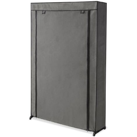 Facilitys – Meuble à chaussures grande capacité – Housse en tissu – 30 paires – Structure en métal – Dimensions 91x25x141cm – 9 niveaux de rangement