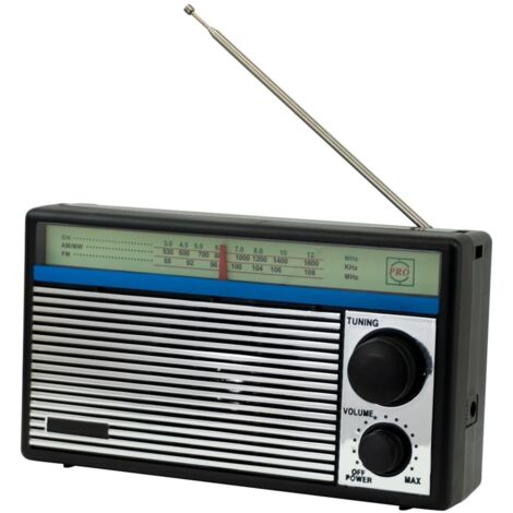 FACILITYS - Radio portátil a pilas AM/FM/SW – 3 bandas con salida de auriculares