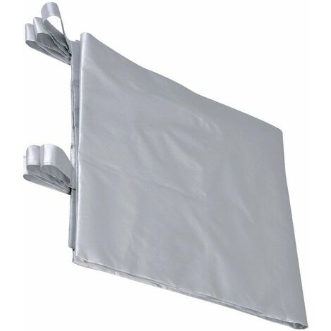 Facilitys – Rideau occultant thermique 140 x 180 cm – Tissu 190T polyester enduit argenté – Stoppe le froid et les courants d'air – Coloris gris