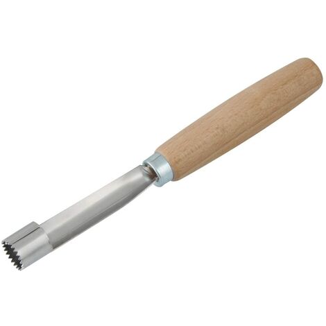 Fackelmann 31372 Vuoto di mele con manico in legno di faggio FSC, Evidente di mele per rimuovere i semi in acciaio inossidabile, legno di faggio FSC, 16,5 cm