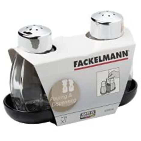 Fackelmann 47318 - Saliera e pepiera, con stuzzicadenti