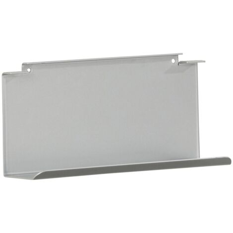 Fackelmann Ablage für Glasböden 5 - 6 mm, 20 cm breit, Aluminium"-"86912