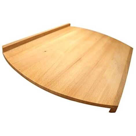 Fackelmann Asse Spianatoia, per pasta ed impasti fatti in casa, realizzato in pregiato Legno di Faggio non trattato, con Bordi Rialzati per Facilitare l'appoggio al piano di lavoro, dimensioni 38x58cm
