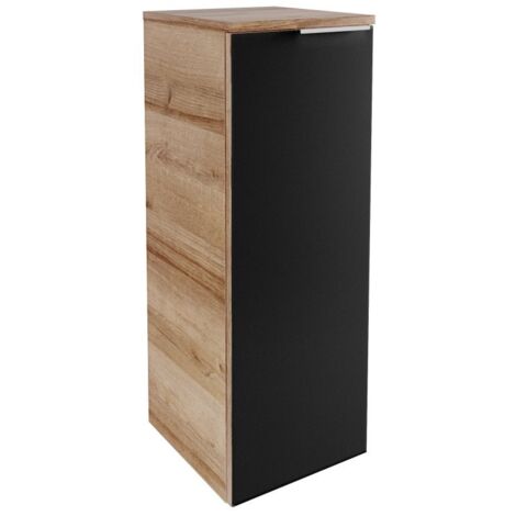 FACKELMANN B.brillant Midischrank 30cm - Ast Eiche - Glas