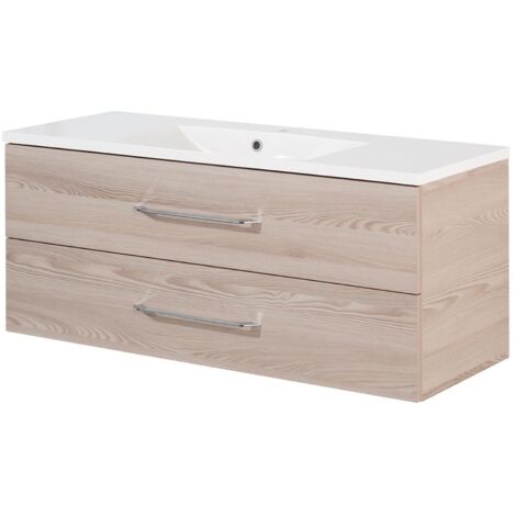 FACKELMANN B.clever Waschtischset 120cm Korpusfarbe: Alaska-Esche