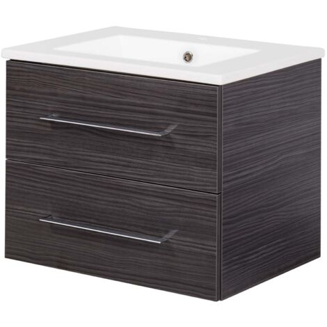 FACKELMANN B.perfekt Waschtischset 60cm - Dark Oak