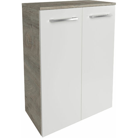 FACKELMANN B.Style Doppel- Midischrank 60 cm Korpusfarbe: Nature